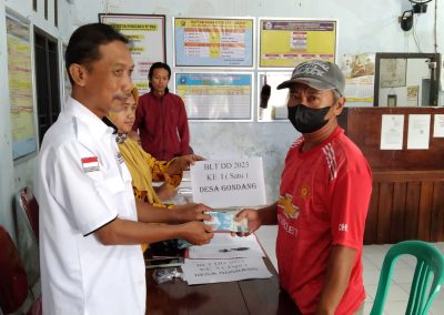 Penyaluran BLT DD Bulan Januari Desa Gondang