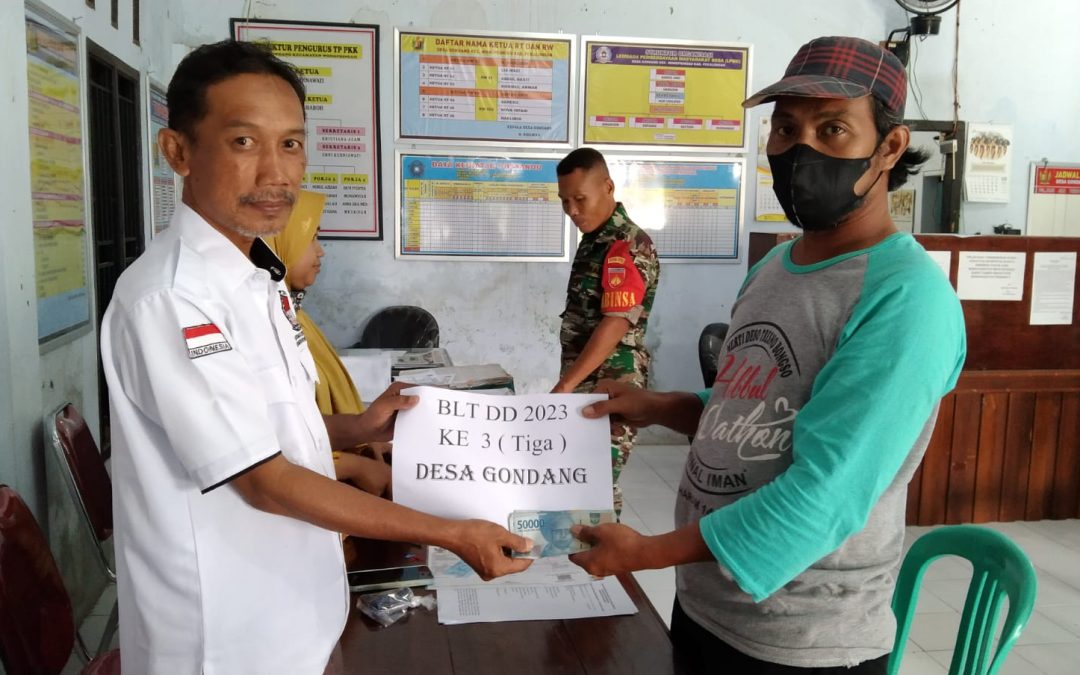 Penyaluran BLT DD Bulan Maret Desa Gondang