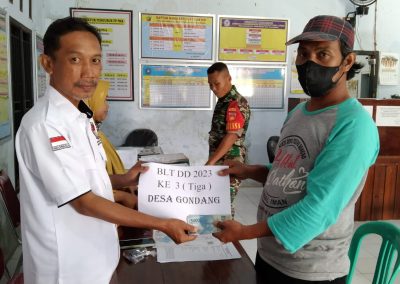 Penyaluran BLT DD Bulan Maret Desa Gondang