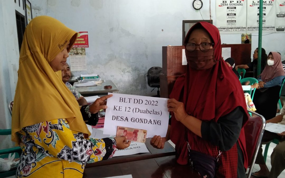 Penyaluran BLT Tahap 12 Desa Gondang