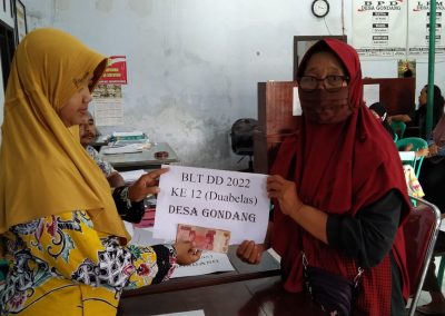 Penyaluran BLT Tahap 12 Desa Gondang
