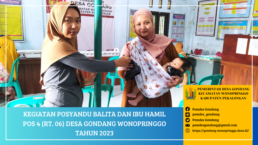 Posyandu Balita dan Ibu Hamil Pos 4 (RT. 06) Desa Gondang Wonopringgo