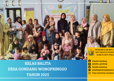 Kelas Balita Desa Gondang Wonopringgo