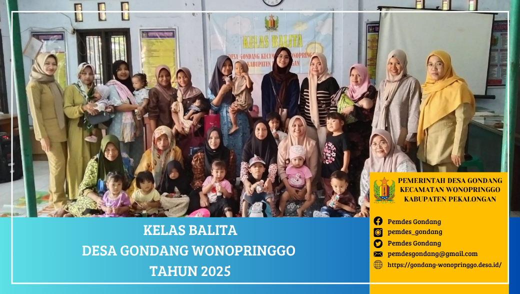 Kelas Balita Desa Gondang Wonopringgo