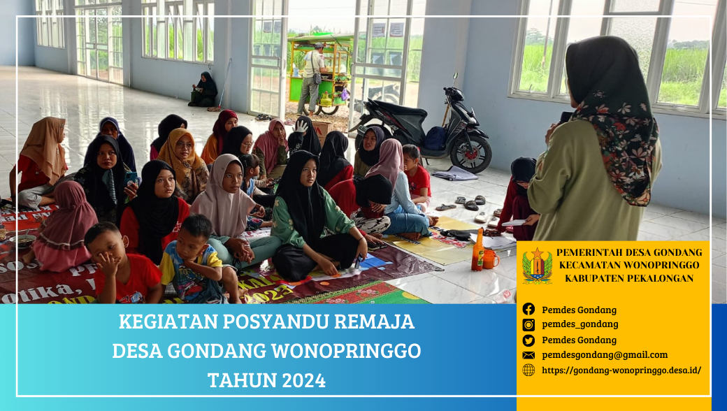 Posyandu Remaja RT 01 sampai RT 06 Desa Gondang