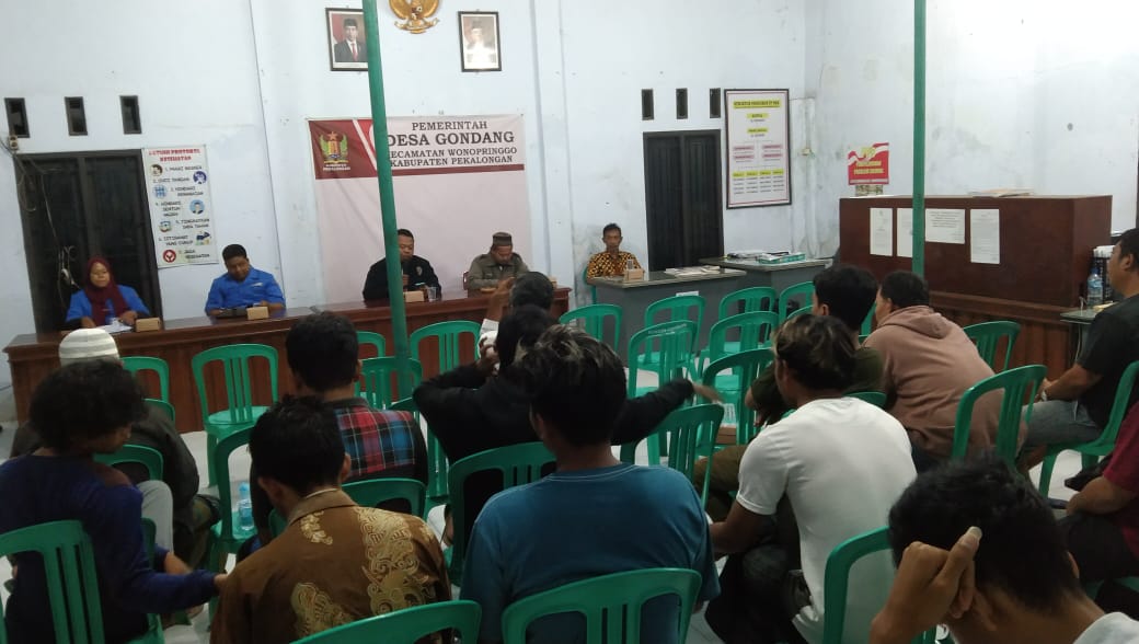 Pemilihan Ketua dan Pengurus Karang Taruna Desa Gondang