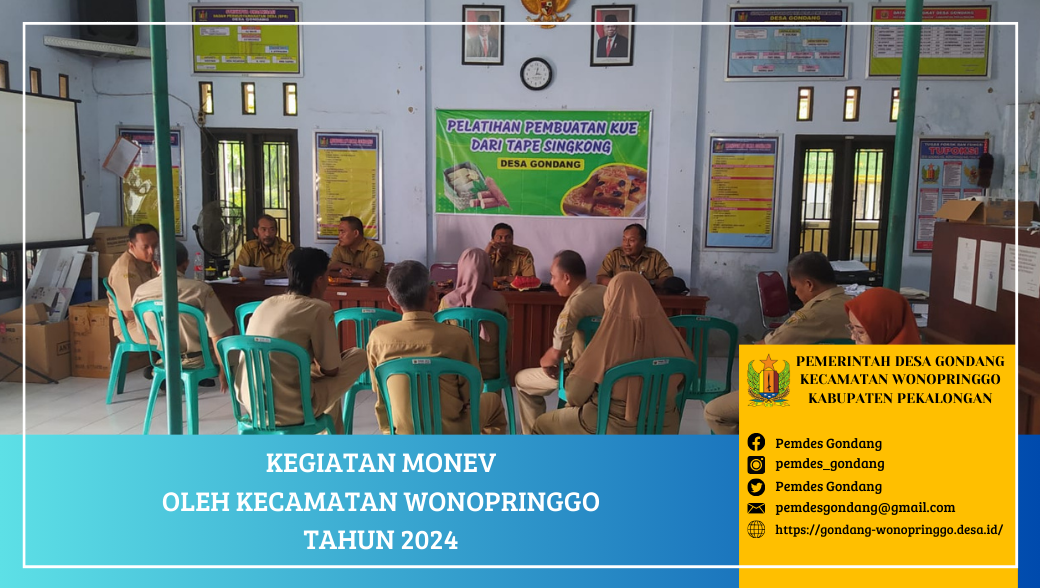 Kegiatan Monev Oleh Kecamatan Wonopringgo