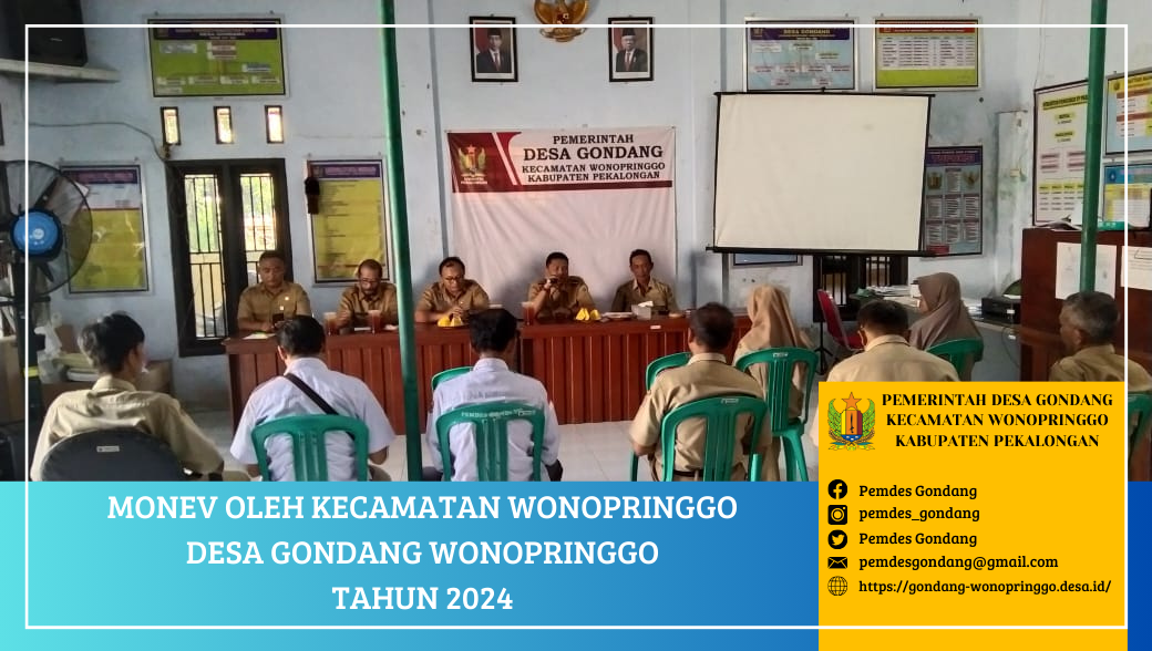 Kegiatan MONEV Oleh Kecamatan Wonopringgo