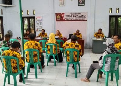 Kegiatan MONEV oleh Kecamatan Wonopringgo