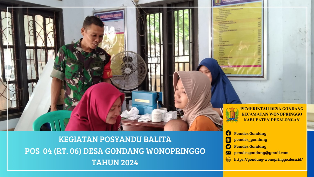Posyandu Balita dan Ibu Hamil Pos 4 (RT. 06) Desa Gondang Wonopringgo