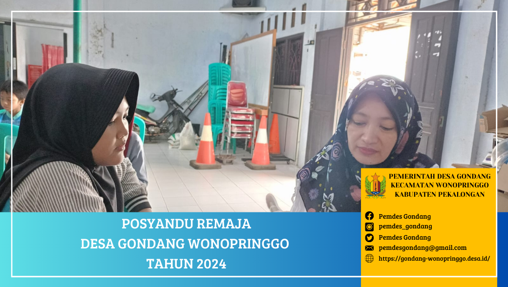 Posyandu Remaja RT. 01 Sampai RT. 06 Desa Gondang Wonopringgo
