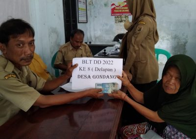 Penyaluran BLT DD Tahap 8 Desa Gondang