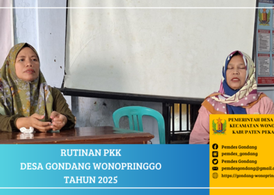 Rutinan PKK Desa Gondang Wonopringgo