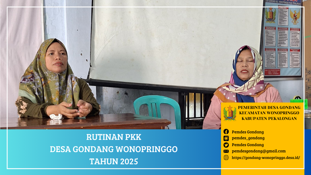 Rutinan PKK Desa Gondang Wonopringgo