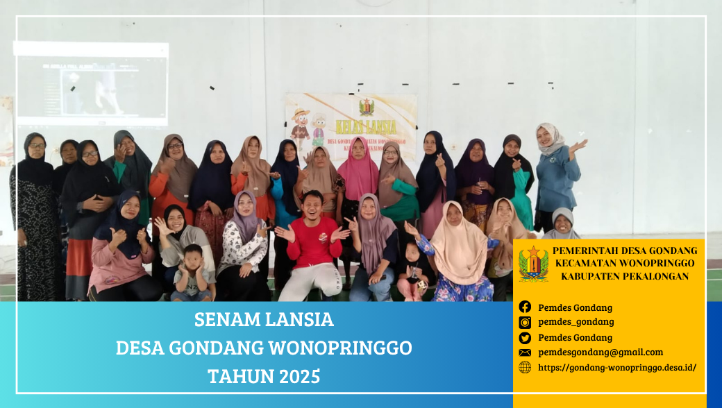 Senam Lansia Desa Gondang Wonopringgo