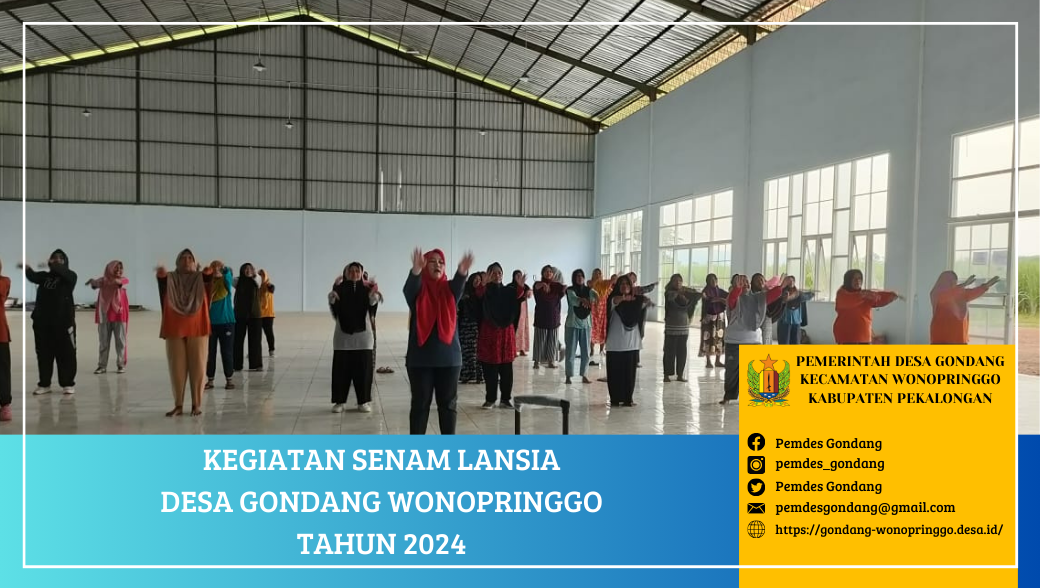 Senam Lansia Untuk Warga Desa Gondang