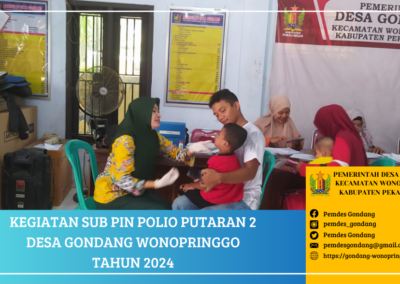SUB PIN Polio 2 Desa Gondang Wonopringgo