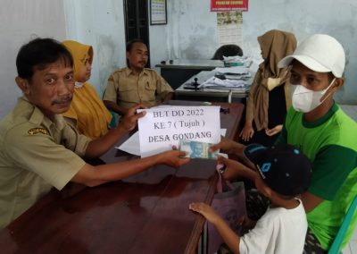 Penyaluran BLT DD Tahap 7 Desa Gondang
