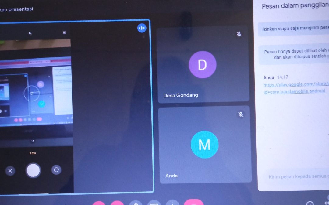 Desa Gondang Adakan Pelatihan Online Penggunaan Website Desa
